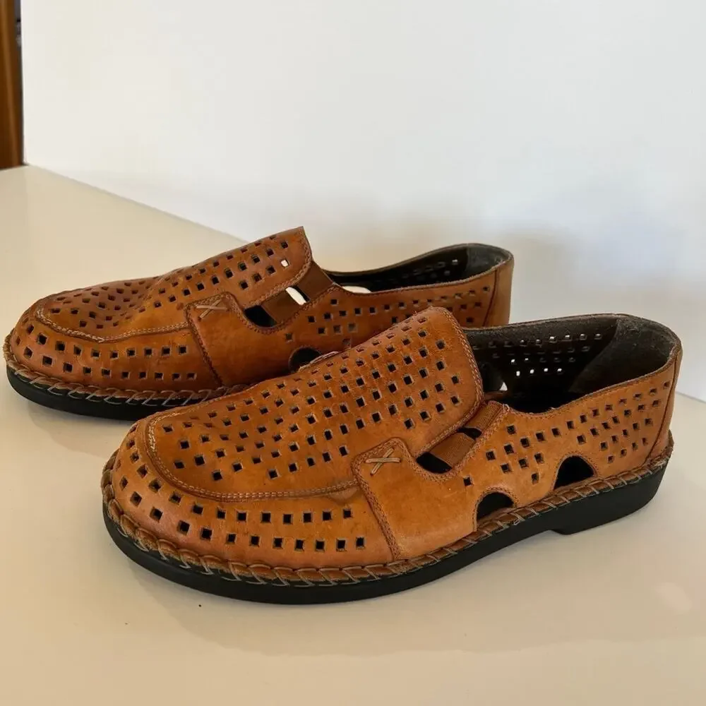Rieker Anti-stress Brown Leather Comfort Shoe, Women’s size 11 1/2
